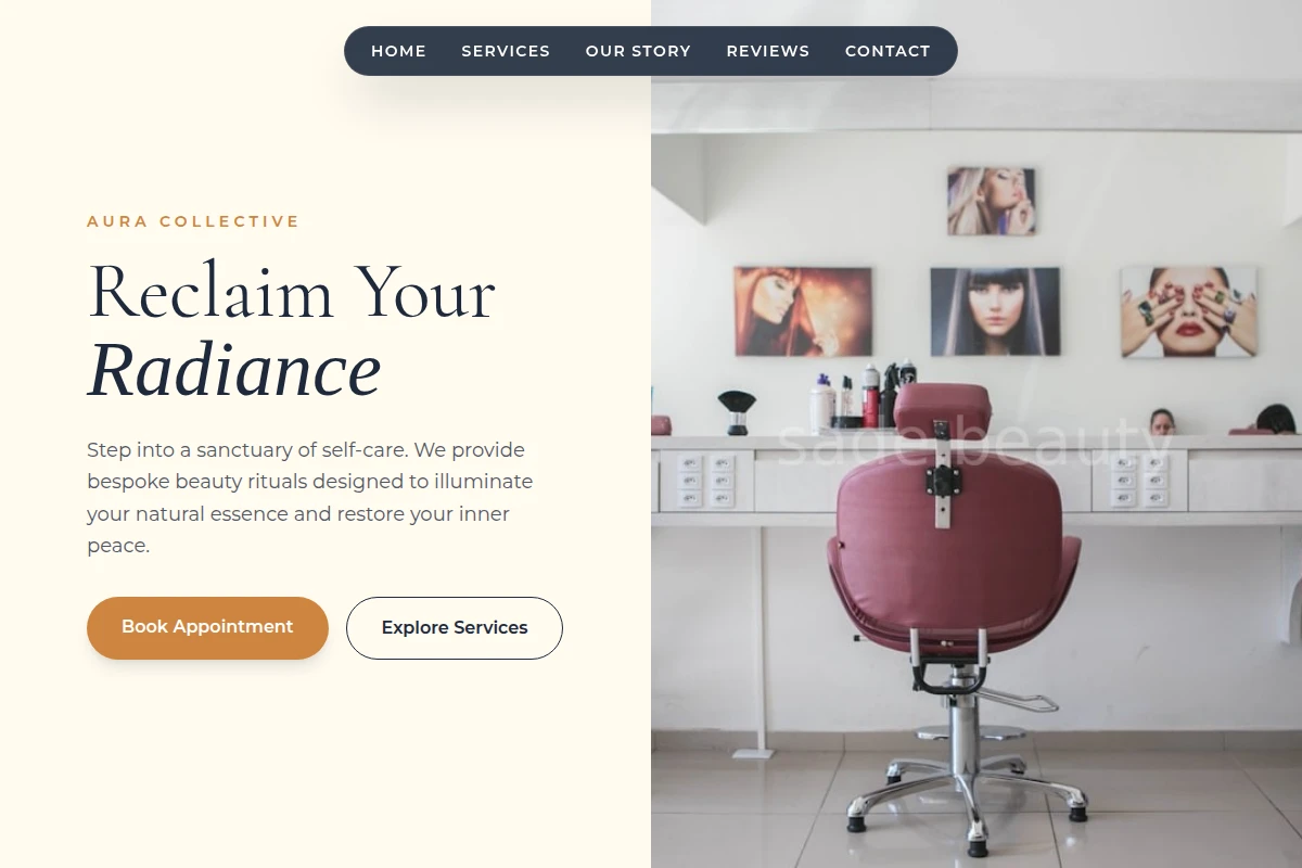 Minimal Beauty Salon